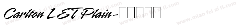 Carlton LET Plain字体转换